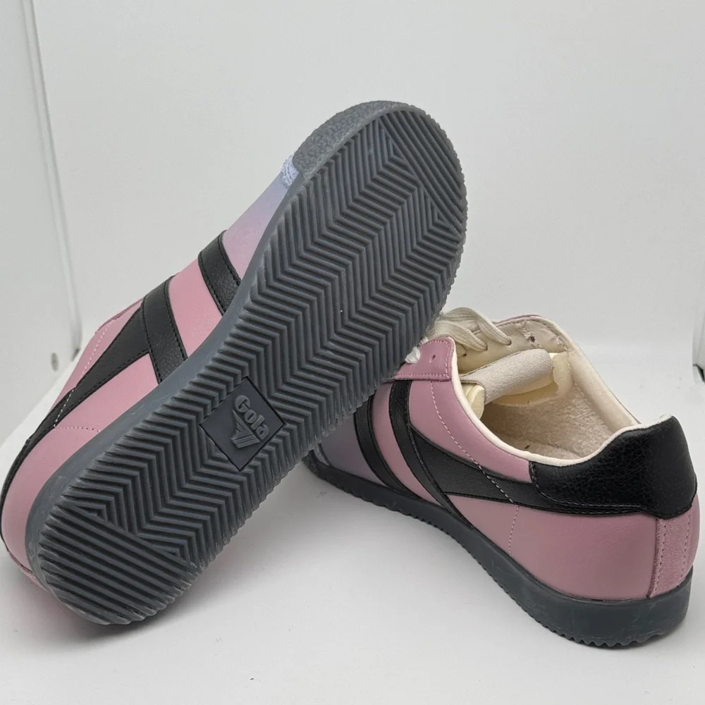 Gola Elan Ombre Low Top Leather Suede Purple, Pink Black Sneakers Size 7.5 - NEW